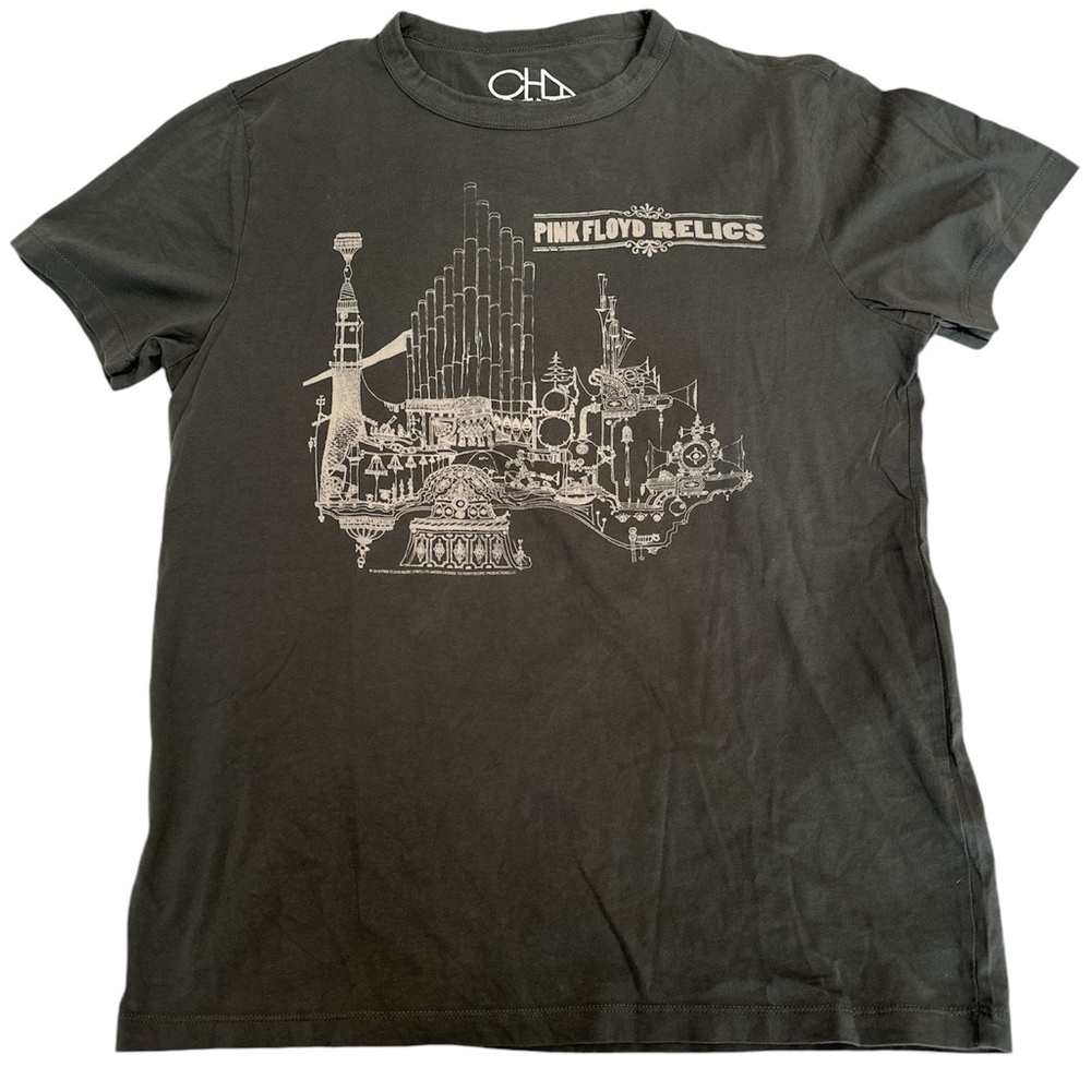Chaser Black Short Sleeve Pink Floyd Relics Graphic Tee